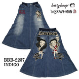 デニム ロングスカート THE BRAVEMAN×BETTY BOOP ベティ・ブープ bbb-2237