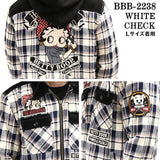 ZIPシャツ ジャケット THE BRAVEMAN×BETTY BOOP ブレイブマン ベティ・ブープ bbb-2238