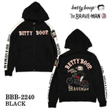 裏毛フルジップパーカー THE BRAVEMAN×BETTY BOOP ブレイブマン ベティ・ブープ bbb-2240