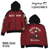 裏毛フルジップパーカー THE BRAVEMAN×BETTY BOOP ブレイブマン ベティ・ブープ bbb-2240