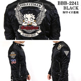 ボンディングライダースジャケット THE BRAVEMAN×BETTY BOOP bbb-2241