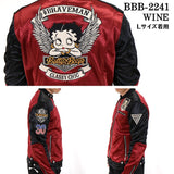 ボンディングライダースジャケット THE BRAVEMAN×BETTY BOOP bbb-2241