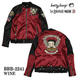 ボンディングライダースジャケット THE BRAVEMAN×BETTY BOOP bbb-2241