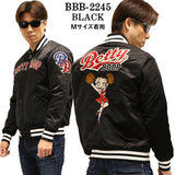 ナイロンツイル ZIPスタジャン THE BRAVEMAN×BETTY BOOP ブレイブマン ベディ・ブープ コラボ bbb-2245