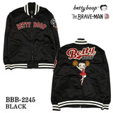 ナイロンツイル ZIPスタジャン THE BRAVEMAN×BETTY BOOP ブレイブマン ベディ・ブープ コラボ bbb-2245