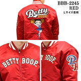 ナイロンツイル ZIPスタジャン THE BRAVEMAN×BETTY BOOP ブレイブマン ベディ・ブープ コラボ bbb-2245