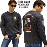 THE BRAVEMAN×BETTY BOOP ベティーブープ 天竺 長袖Tシャツ ロンTEE bbb-2302