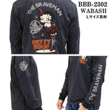 THE BRAVEMAN×BETTY BOOP ベティーブープ 天竺 長袖Tシャツ ロンTEE bbb-2302