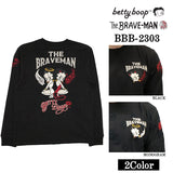 THE BRAVEMAN×BETTY BOOP ベティーブープ 天竺 長袖Tシャツ ロンTEE bbb-2303