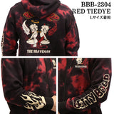 BETTY BOOP×THE BRAVEMAN ブレイブマン ベティ・ブープ 裏毛フルジップパーカー bbb-2304