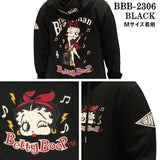 THE BRAVEMAN×BETTY BOOP ベティーブープ 天竺 フルZIP ロングパーカー bbb-2306