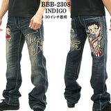 THE BRAVEMAN×BETTY BOOP ベティ・ブープ デニムパンツ bbb-2308