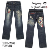 THE BRAVEMAN×BETTY BOOP ベティ・ブープ デニムパンツ bbb-2308