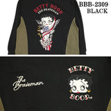 THE BRAVEMAN×BETTY BOOP ベティーブープ ベア天竺 長袖ワンピース bbb-2309