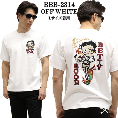 THE BRAVEMAN×BETTY BOOP ベティ・ブープ 半袖Tシャツ bbb-2314