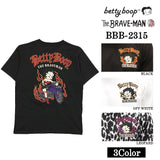 THE BRAVEMAN×BETTY BOOP ベティ・ブープ 天竺 半袖Tシャツ bbb-2315