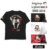 THE BRAVEMAN×BETTY BOOP ベティ・ブープ 半袖Tシャツ bbb-2316