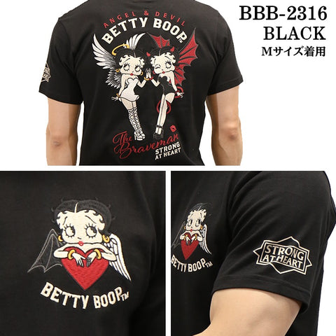 THE BRAVEMAN×BETTY BOOP ベティ・ブープ 半袖Tシャツ bbb-2316