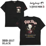 THE BRAVEMAN×BETTY BOOP ベティ・ブープ 天竺 半袖Tシャツ bbb-2317