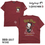 THE BRAVEMAN×BETTY BOOP ベティ・ブープ 天竺 半袖Tシャツ bbb-2317