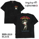 THE BRAVEMAN×BETTY BOOP ベティ・ブープ パイル生地 半袖Tシャツ bbb-2319