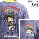 THE BRAVEMAN×BETTY BOOP ベティ・ブープ パイル生地 半袖Tシャツ bbb-2319