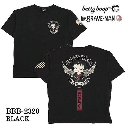 THE BRAVEMAN×BETTY BOOP ベティ・ブープ ベア天竺 オーバーサイズTシャツ bbb-2320