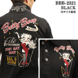 THE BRAVEMAN×BETTY BOOP ベティ・ブープ 天竺 半袖ポロシャツ bbb-2321