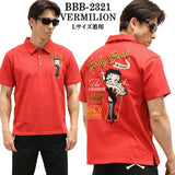 THE BRAVEMAN×BETTY BOOP ベティ・ブープ 天竺 半袖ポロシャツ bbb-2321