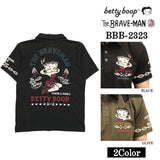 THE BRAVEMAN×BETTY BOOP ベティ・ブープ 半袖ポロシャツ bbb-2323