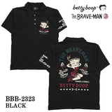 THE BRAVEMAN×BETTY BOOP ベティ・ブープ 半袖ポロシャツ bbb-2323