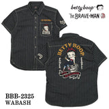 THE BRAVEMAN×BETTY BOOP ベティ・ブープ デニム半袖シャツ bbb-2325