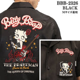 THE BRAVEMAN×BETTY BOOP ベティ・ブープ レーヨン 半袖 開襟シャツ bbb-2326