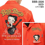 THE BRAVEMAN×BETTY BOOP ベティ・ブープ レーヨン 半袖 開襟シャツ bbb-2326