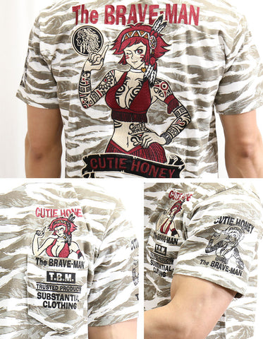 半袖Tシャツ THE BRAVEMAN×CUTIE HONEY chb-2003