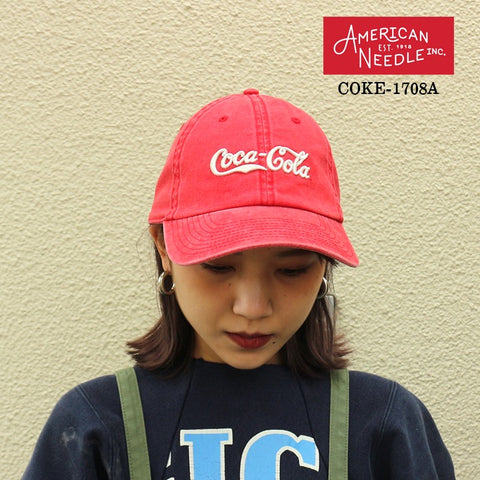 AMERICAN NEEDLE アメリカンニードル Coca-Cola コカコーラ Coke Logo CAP キャップ coke-1708a