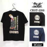 天竺半袖Tシャツ CROWS×WORST クローズ ワースト 武装戦線 crst-2203