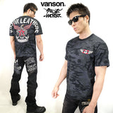 天竺半袖Tシャツ VANSON×CROWS×WORST crv-2009