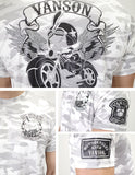 ドライ半袖Tシャツ VANSON×CROWS×WORST crv-2011