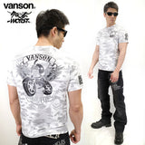 ドライ半袖Tシャツ VANSON×CROWS×WORST crv-2011