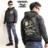 リバーシブルボアパーカー VANSON×CROWS×WORST crv-2033