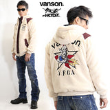 リバーシブルボアパーカー VANSON×CROWS×WORST crv-2033