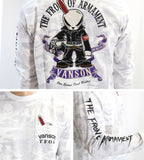 天竺長袖Tシャツ VANSON×CROWS×WORST crv-2202