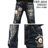 コラボ デニムパンツ VANSON×CROWS×WORST バンソン 武装戦線 デスラビット crv-2216