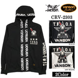 VANSON×CROWS×WORST バンソン 武装戦線 デスラビット 三層ストレッチパーカー crv-2303