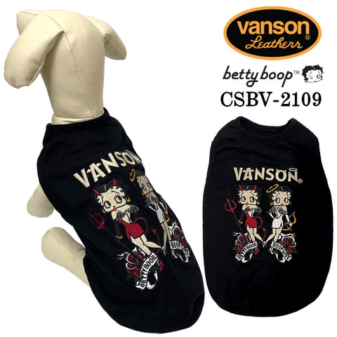 ドッグウェア VANSON×BETTY BOOP バンソン ベティ・ブープ 犬用 ペット csbv-2109