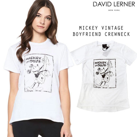 【David Lerner】デイヴィッドラーナー MICKEY VINTAGE 半袖Tシャツ ミッキーマウス ディズニー コラボ dat0624