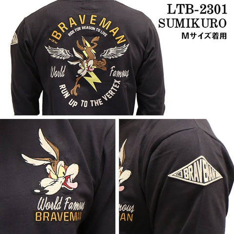 THE BRAVEMAN×LOONEY TUNES ルーニーチューンズ コラボ 天竺 長袖Tシャツ ロンTEE ltb-2301
