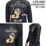 THE BRAVEMAN×LOONEY TUNES ルーニーチューンズ コラボ 天竺 長袖Tシャツ ロンTEE ltb-2302