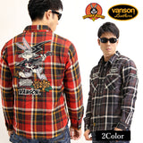 ヘビーネルシャツ VANSON×LOONEY TUNES ltv-2022